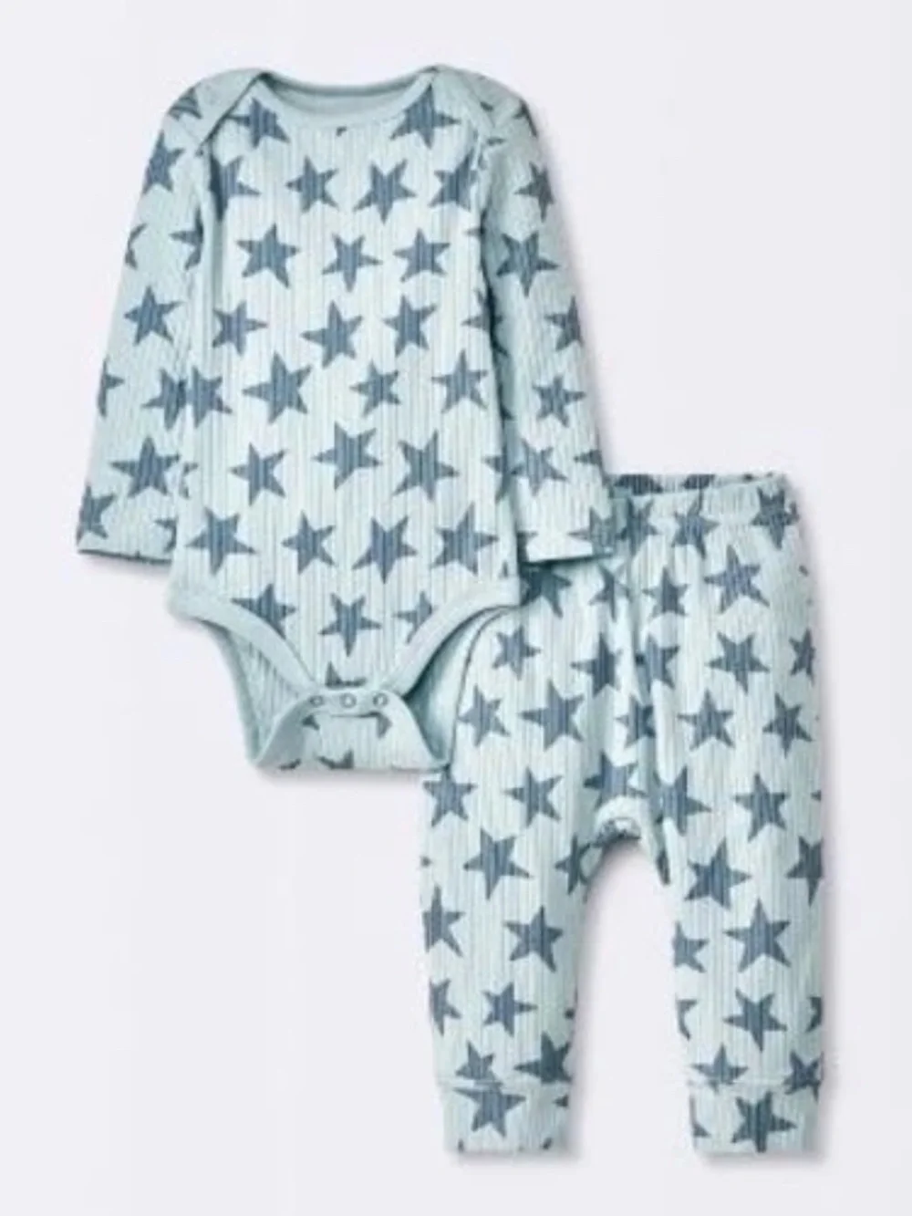 New Cloud Island Onesie Set Stars Blue 100% Cotton | 3-6M